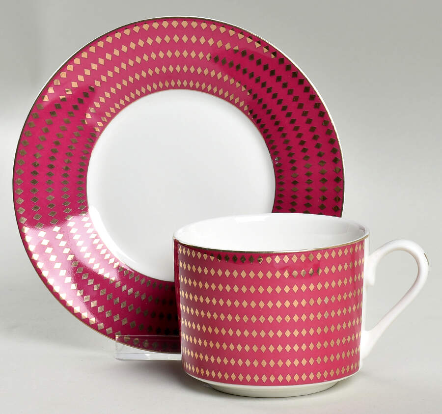 GTW56 Flat Cup & Saucer Set by Grace's Teaware-1
