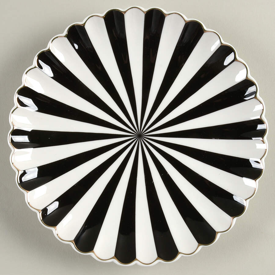 Beetle Stripe Salad Plate by Grace's Teaware-1