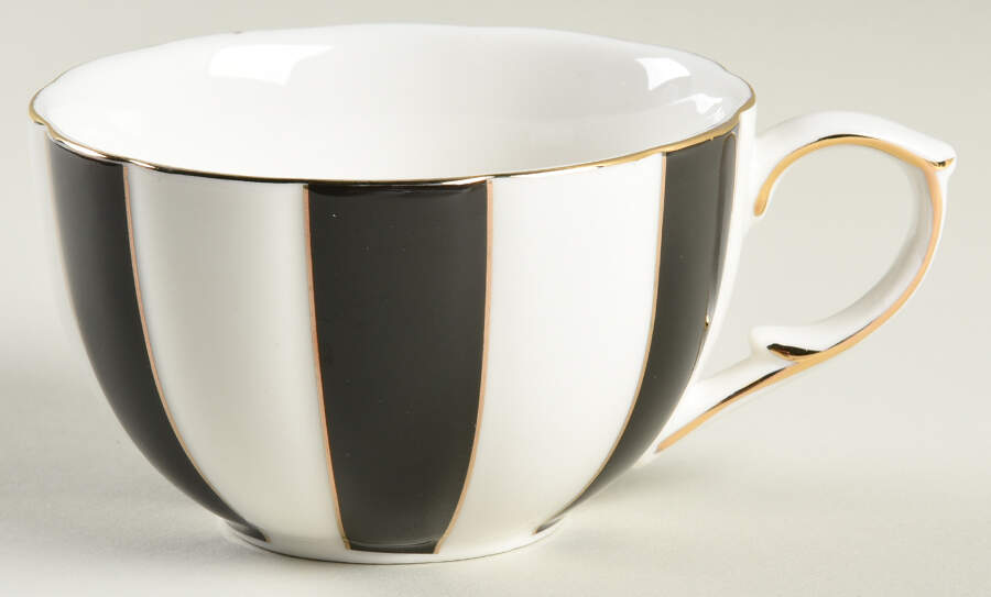Beetle Stripe Flat Cup by Grace's Teaware-1