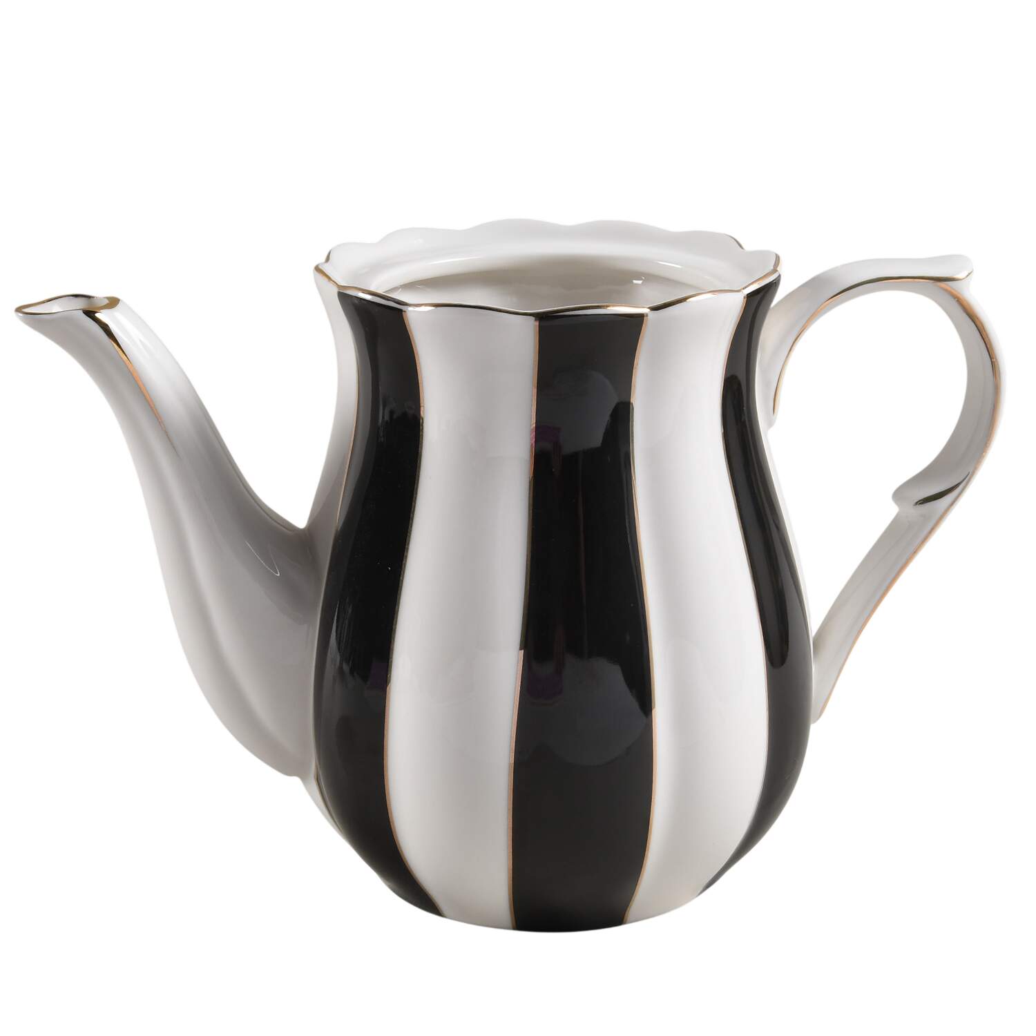 Beetle Stripe Teapot No Lid by Grace's Teaware-1