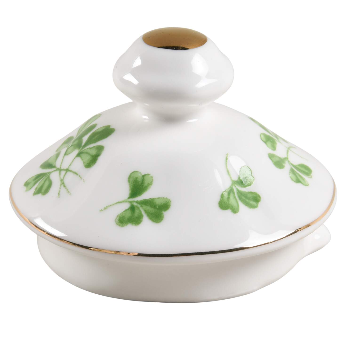 Shamrock Lid for Teapot by Grace's Teaware-1
