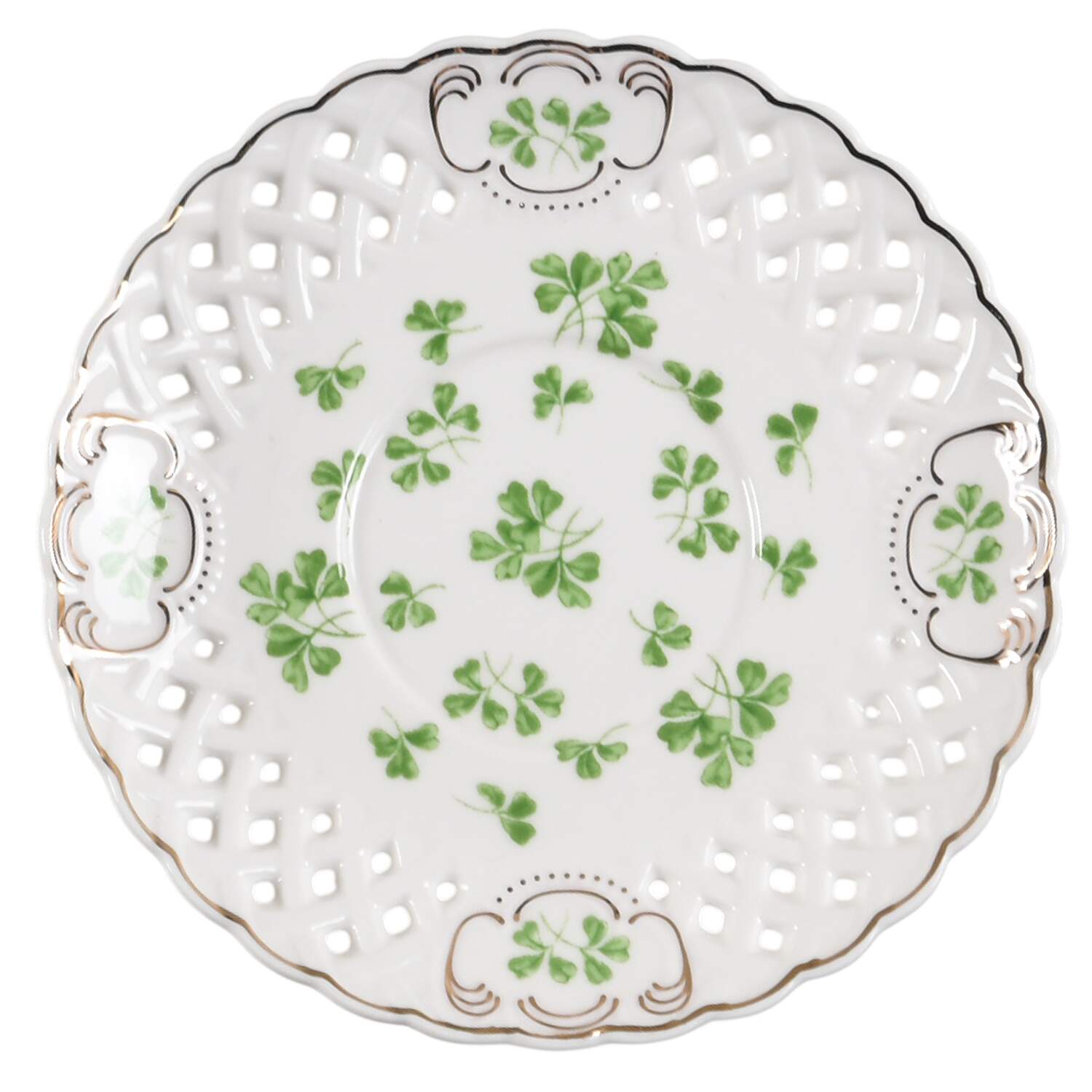 Shamrock Saucer by Grace's Teaware-1