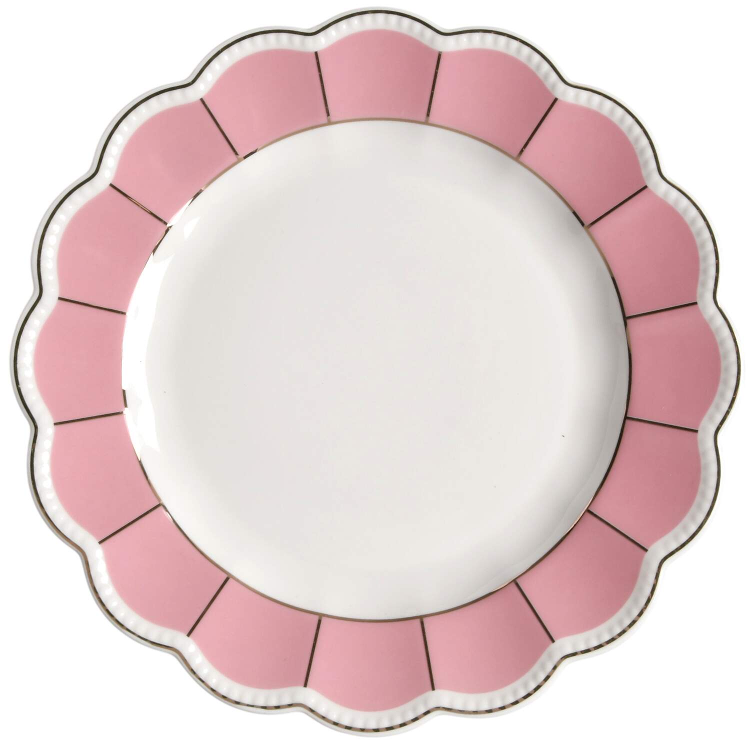 Scallop Pink Salad Plate by Grace's Teaware-1
