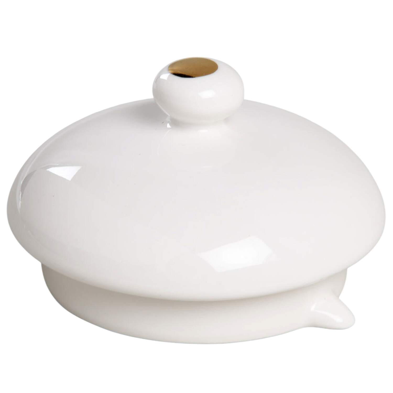 White Gold Vintage Lid for Teapot by Grace's Teaware-1