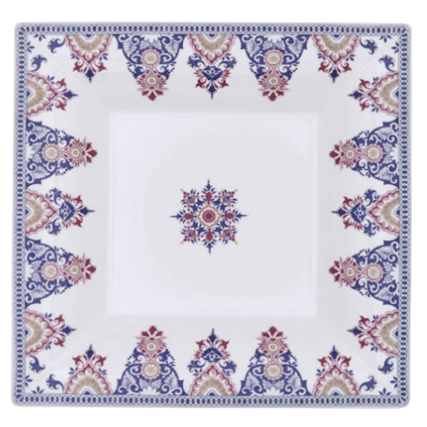Rouen Or 8" Square Tray by Faiencerie De Gien-1