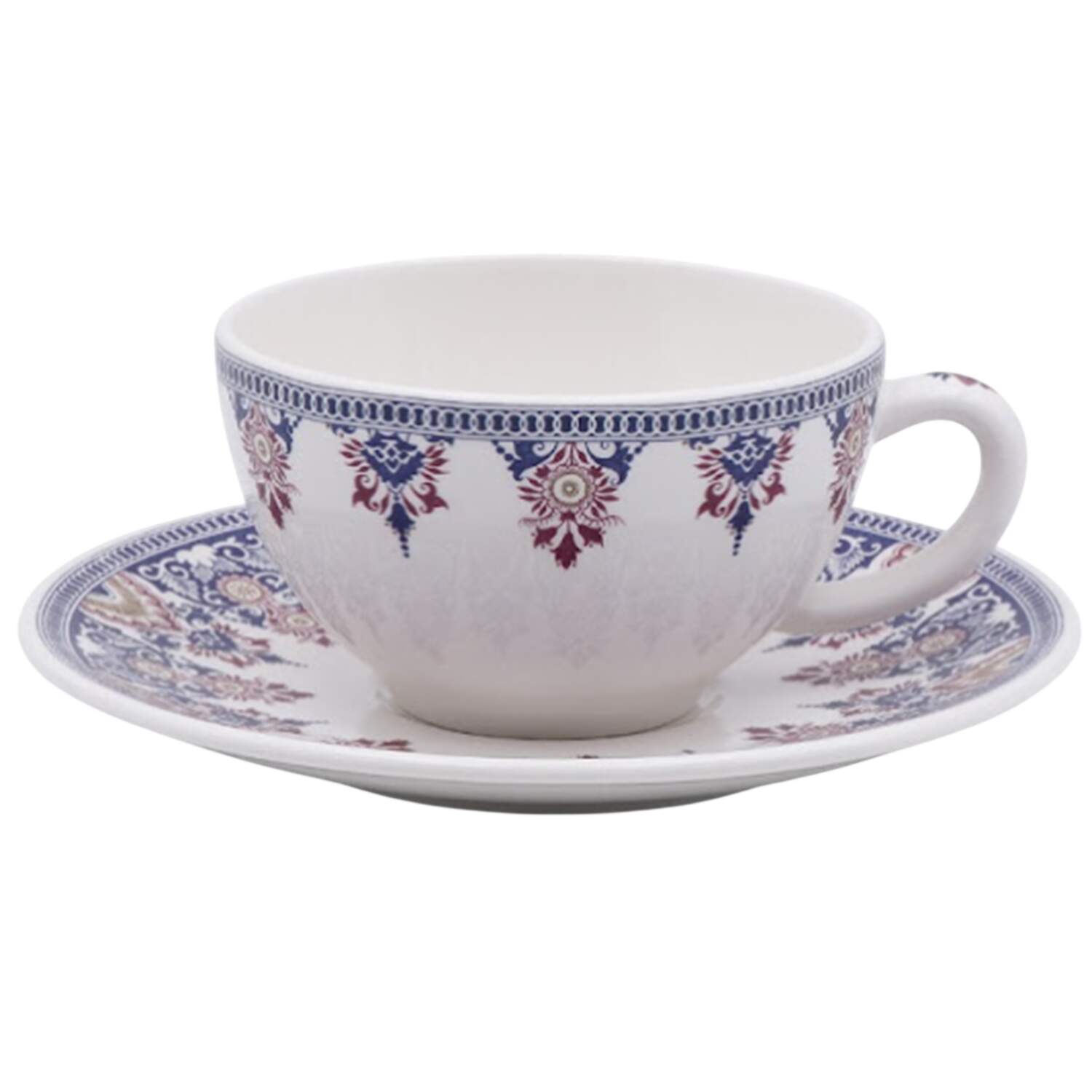 Rouen Or Flat Cup & Saucer Set by Faiencerie De Gien-1