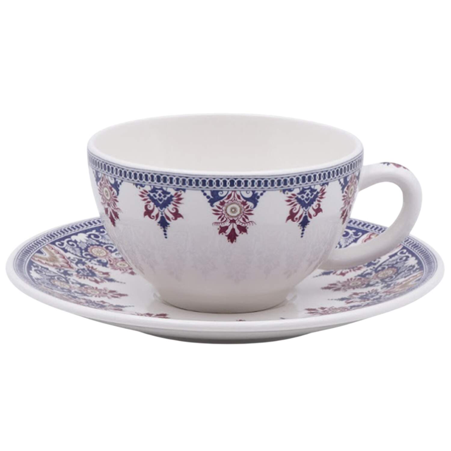 Rouen Or Breakfast Cup & Saucer Set by Faiencerie De Gien-1