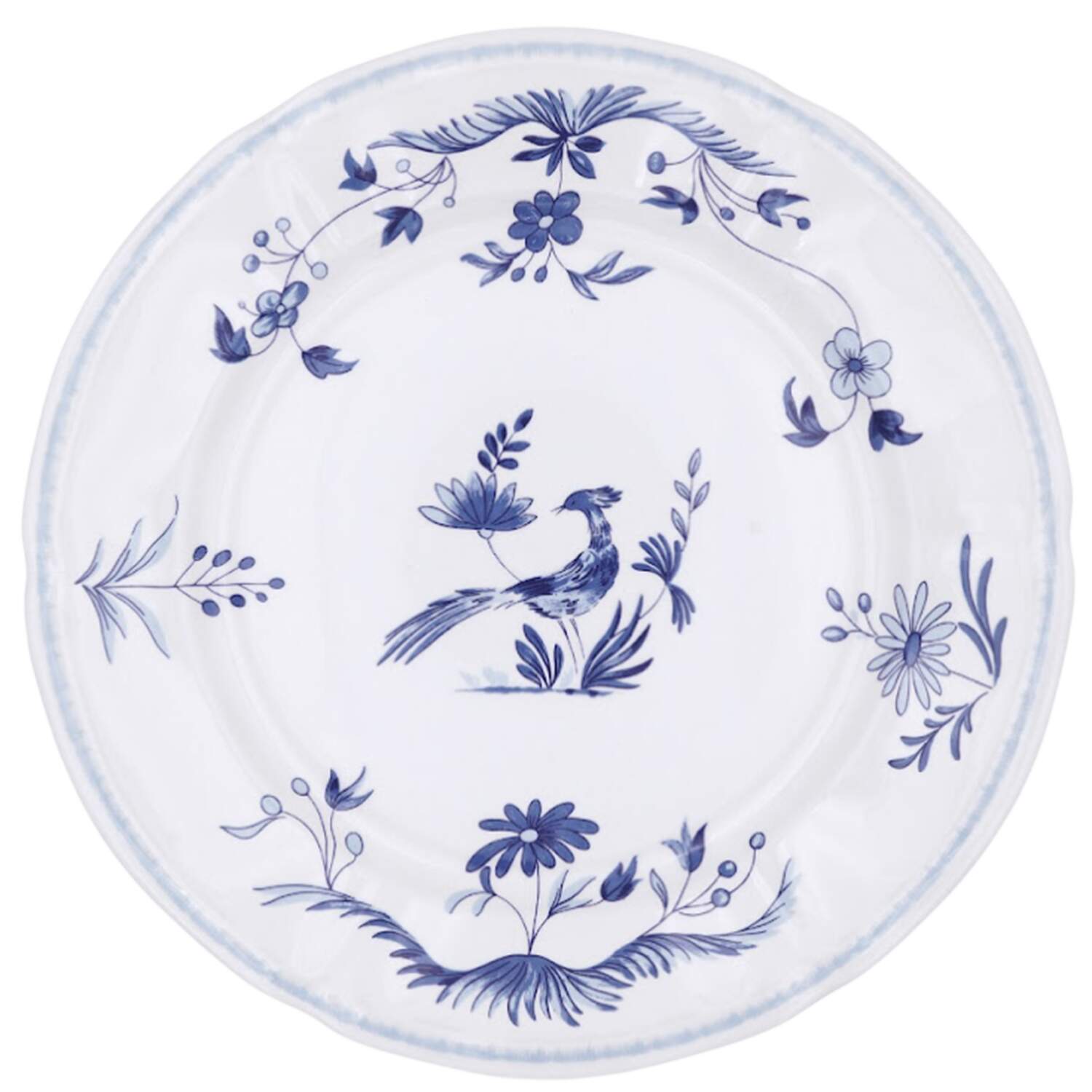Paradis Bleu Dinner Plate by Faiencerie De Gien-1