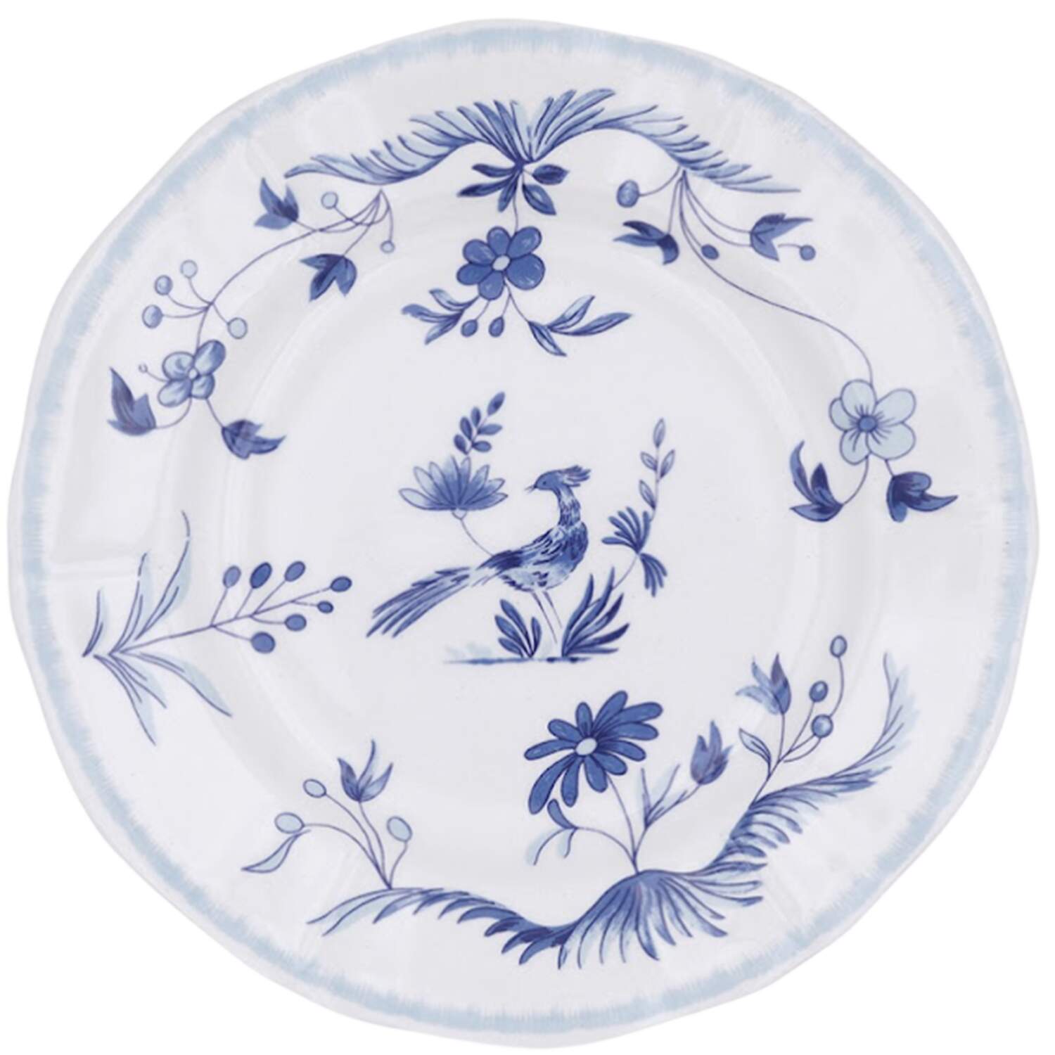 Paradis Bleu Salad/Dessert Plate by Faiencerie De Gien-1
