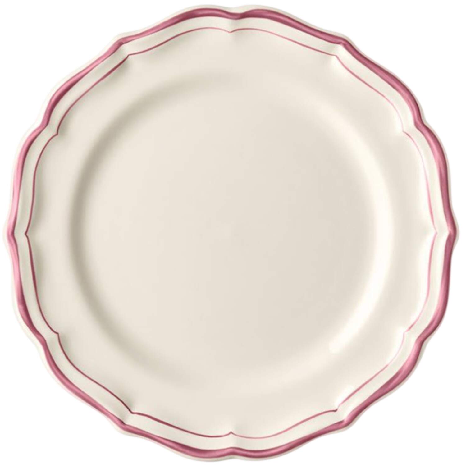 Filets Bordeaux (Burgundy) Salad/Dessert Plate by Faiencerie De Gien-1