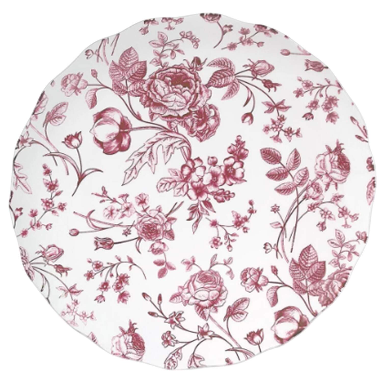 Vintage Bluetiful Floral Salad Plate by Godinger-1
