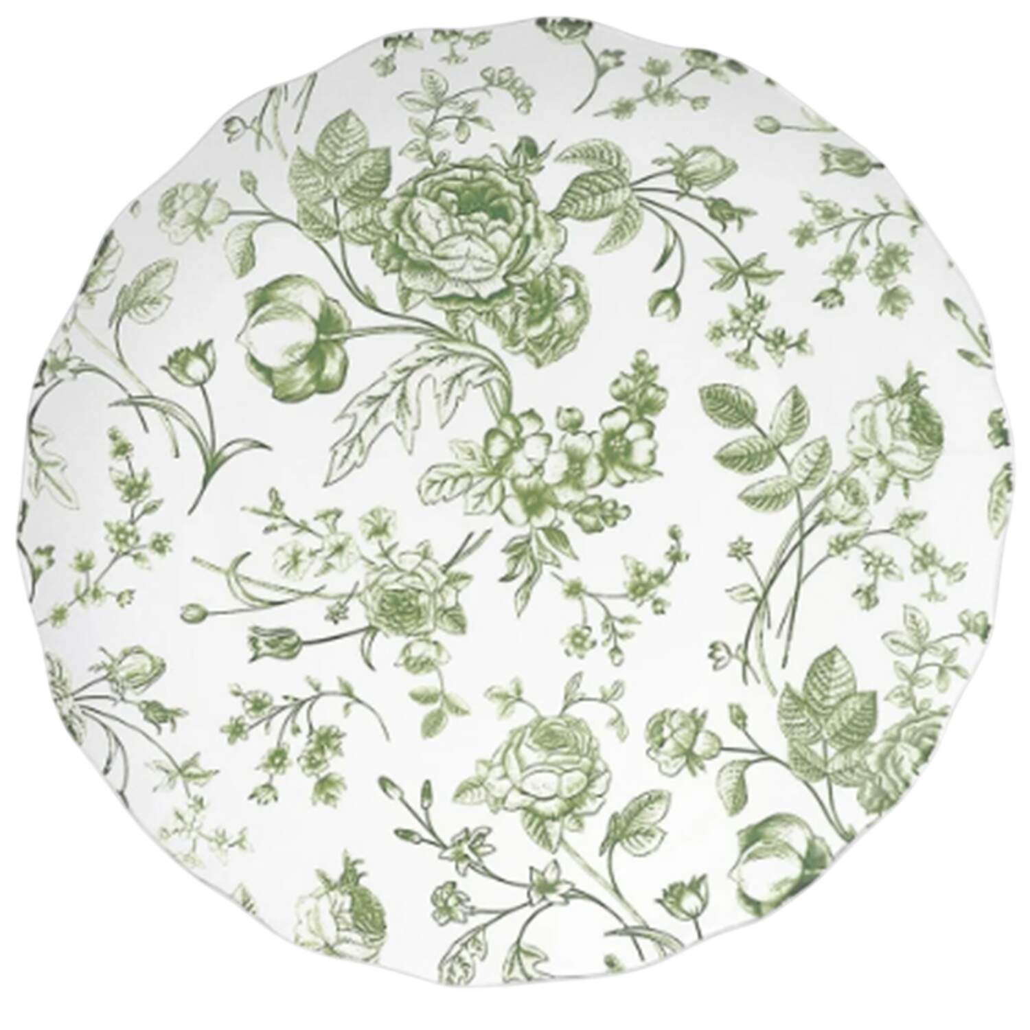 Vintage Bluetiful Floral Salad Plate by Godinger-1