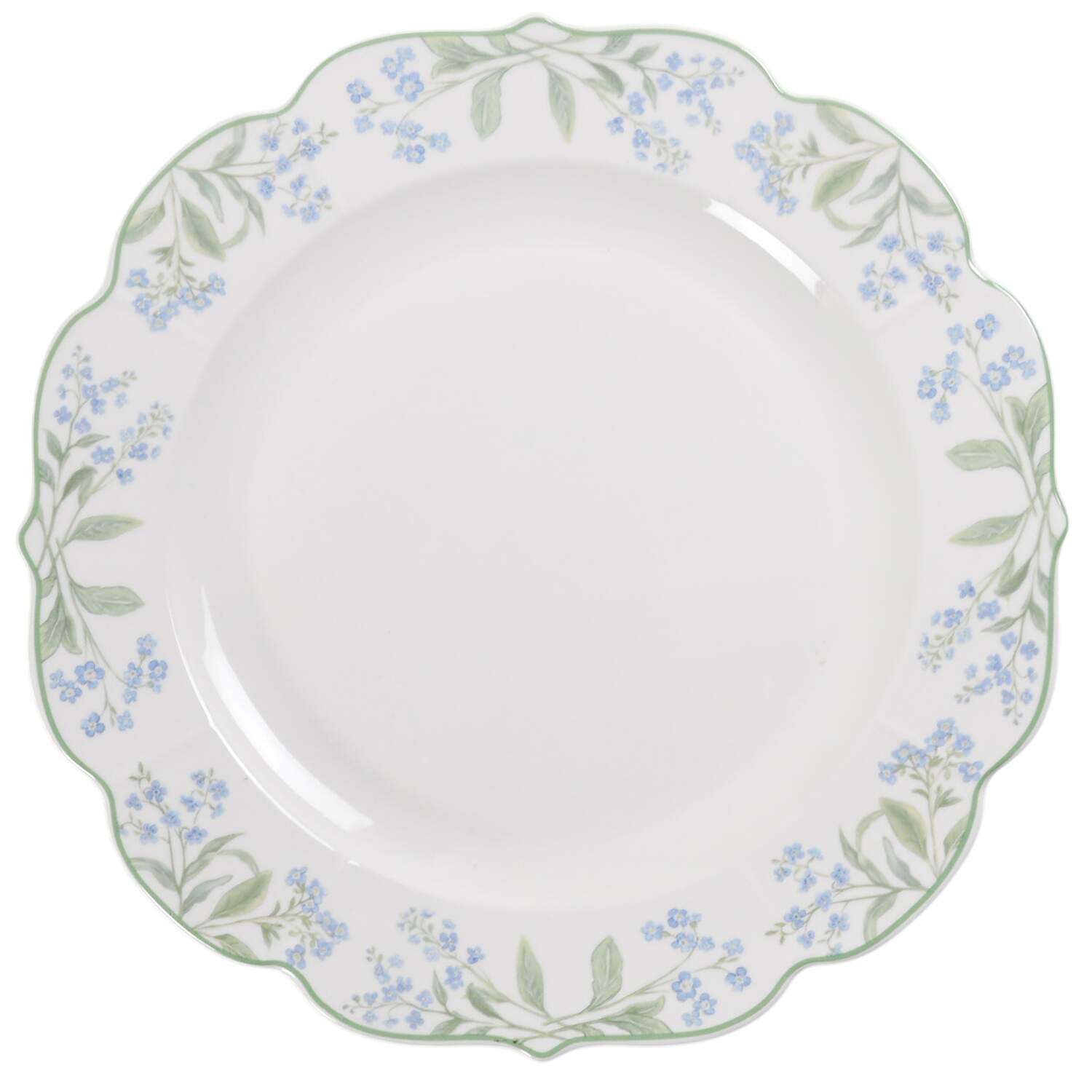 Blue Green Bell Dinner Plate by Grace's Teaware-1