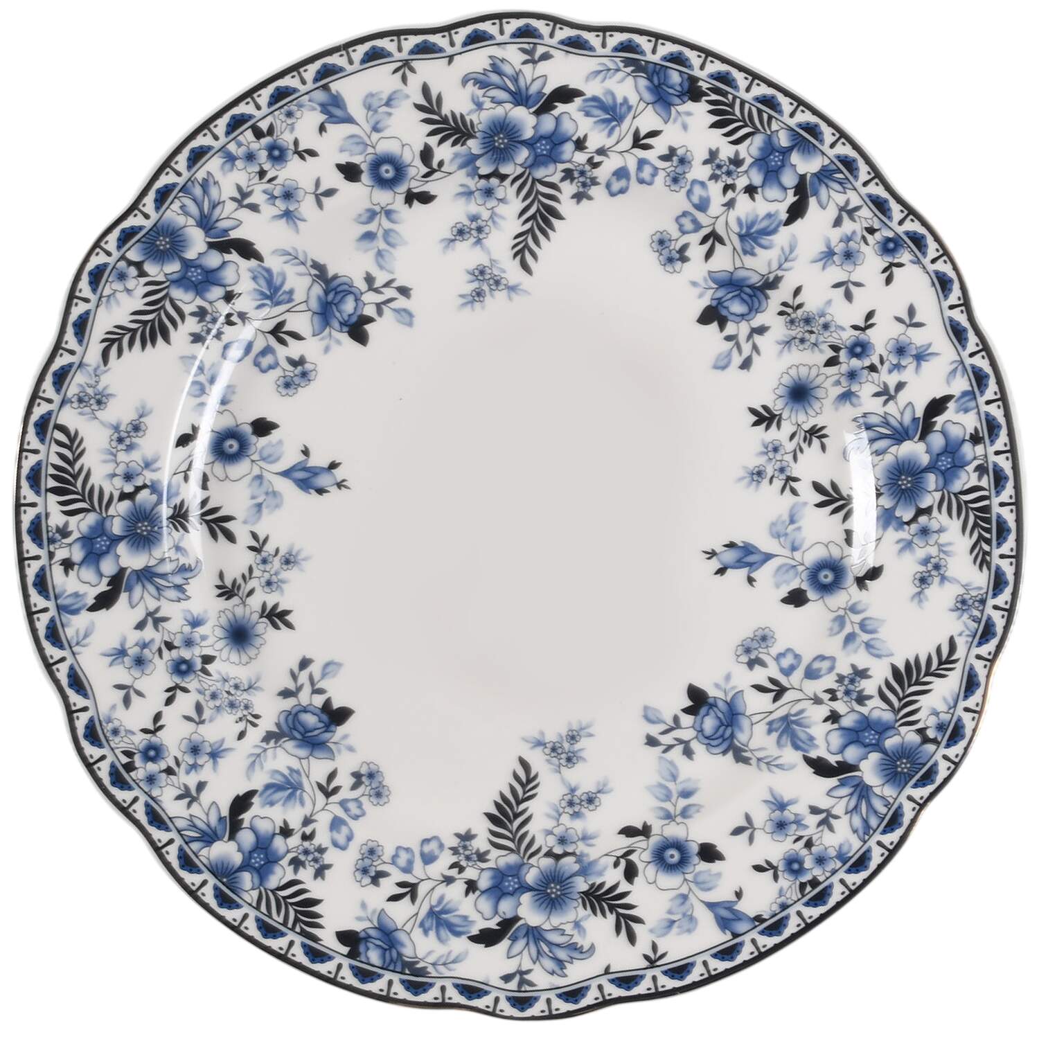 Blue Camillia Dinner Plate by Grace's Teaware-1