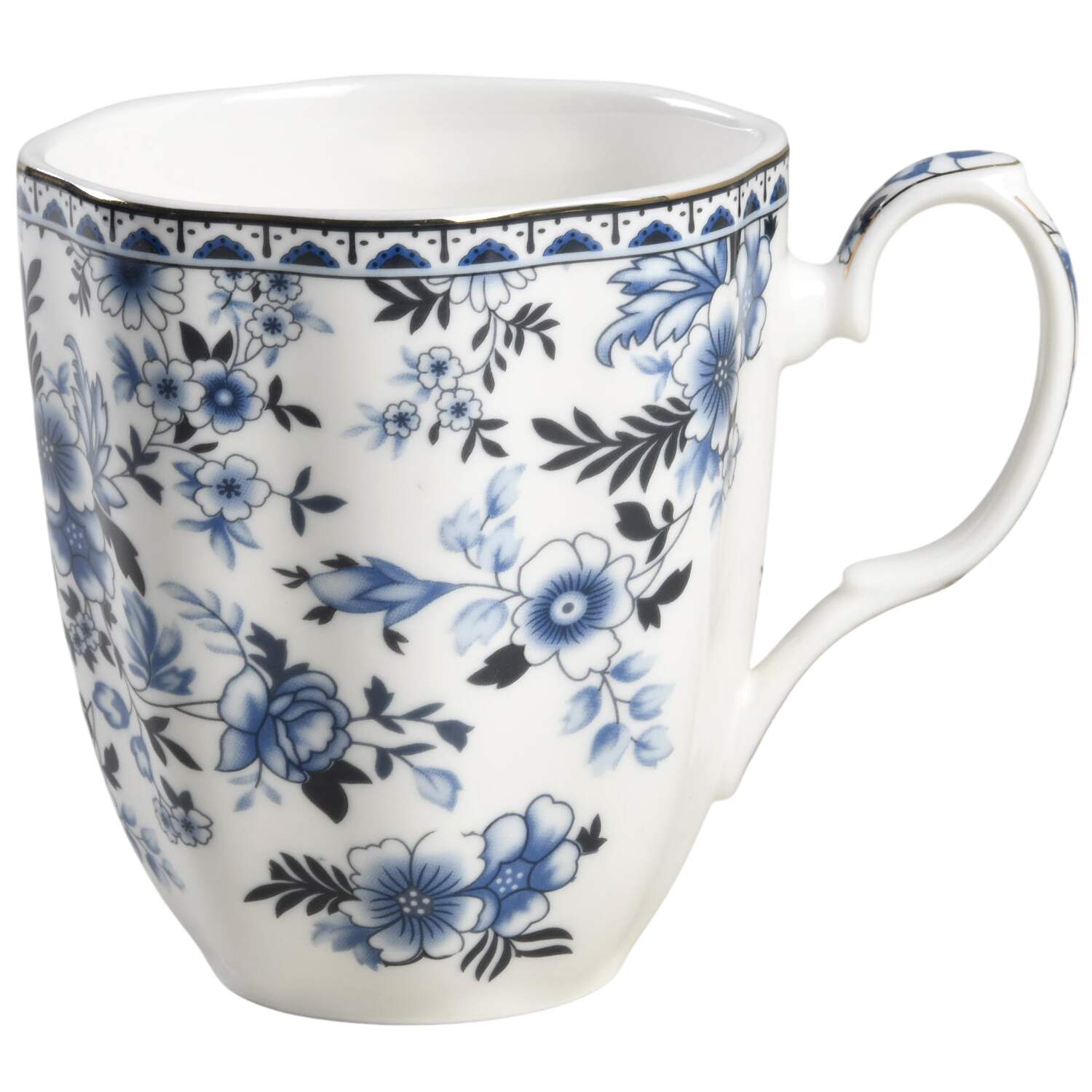 Blue Camillia Mug by Grace's Teaware-1