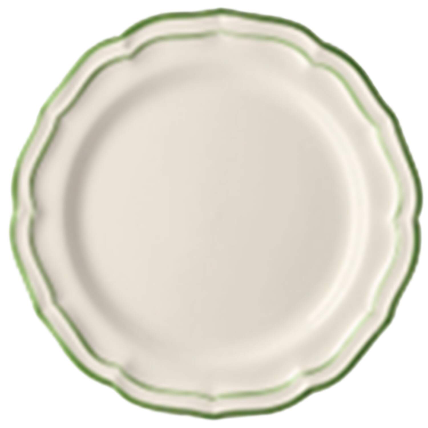 Filet Fougere (Fern Green) Dinner Plate by Faiencerie De Gien-1