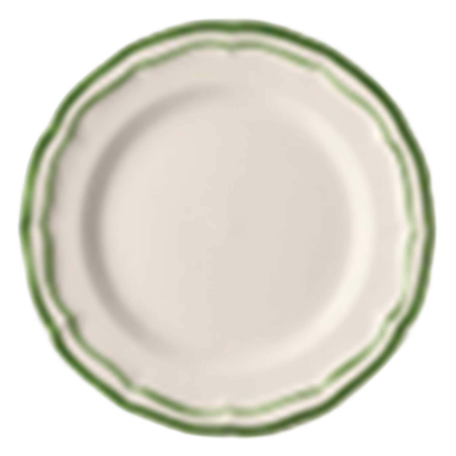 Filet Fougere (Fern Green) Canape Plate by Faiencerie De Gien-1