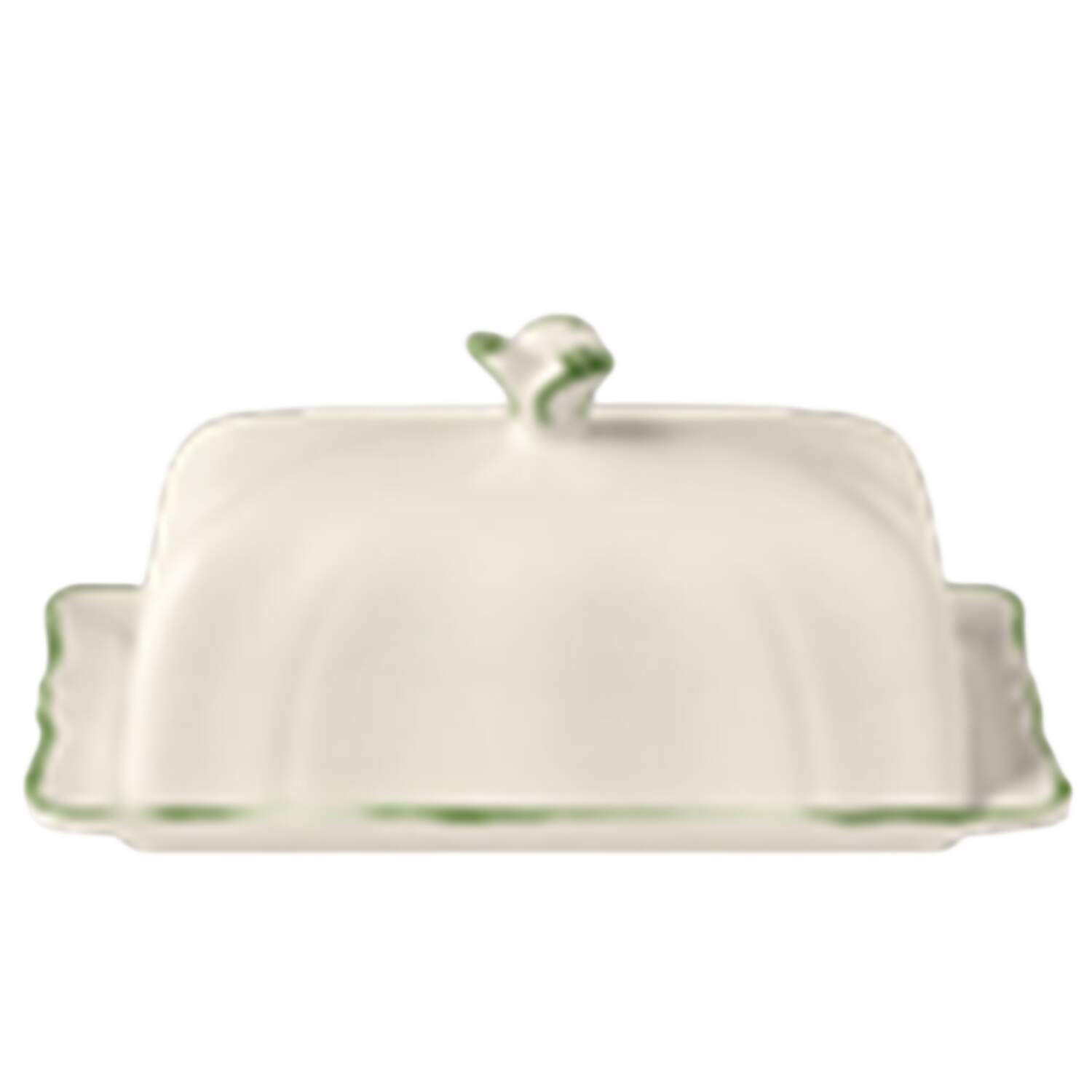 Filet Fougere (Fern Green) 1/4 Lb Covered Butter by Faiencerie De Gien-1