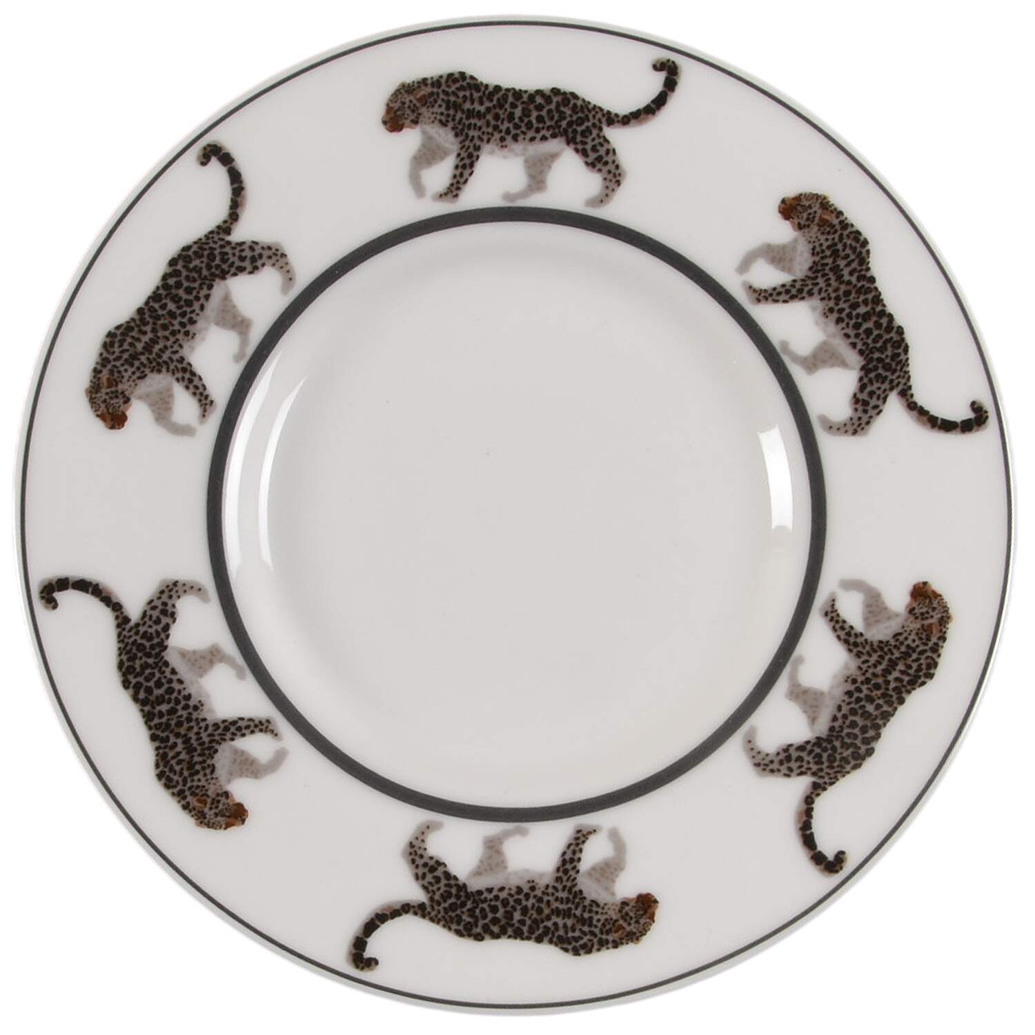 Tropical Black Animal Saucer by Grace's Teaware-1