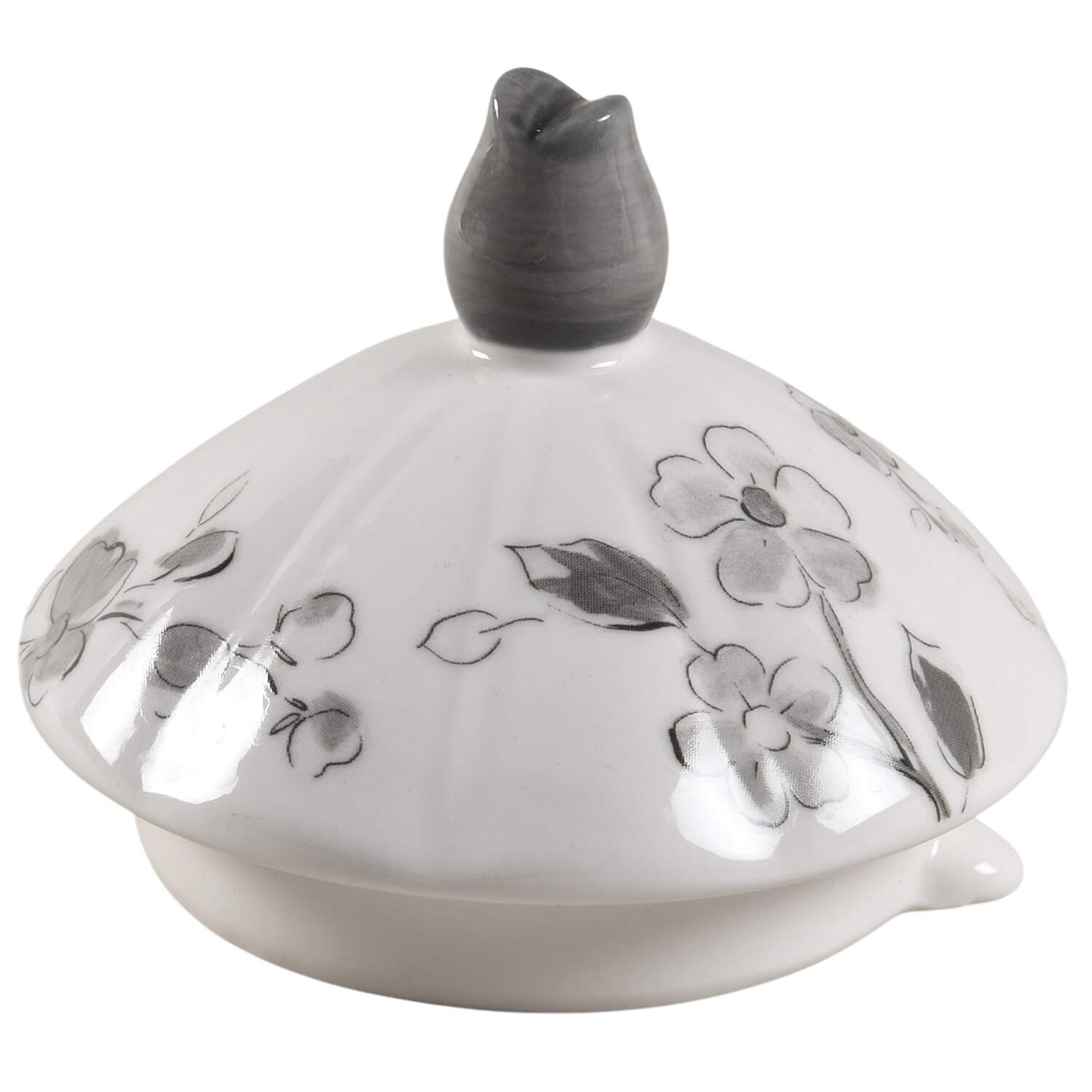 Botanical Birds Lid for Teapot by Grace's Teaware-1