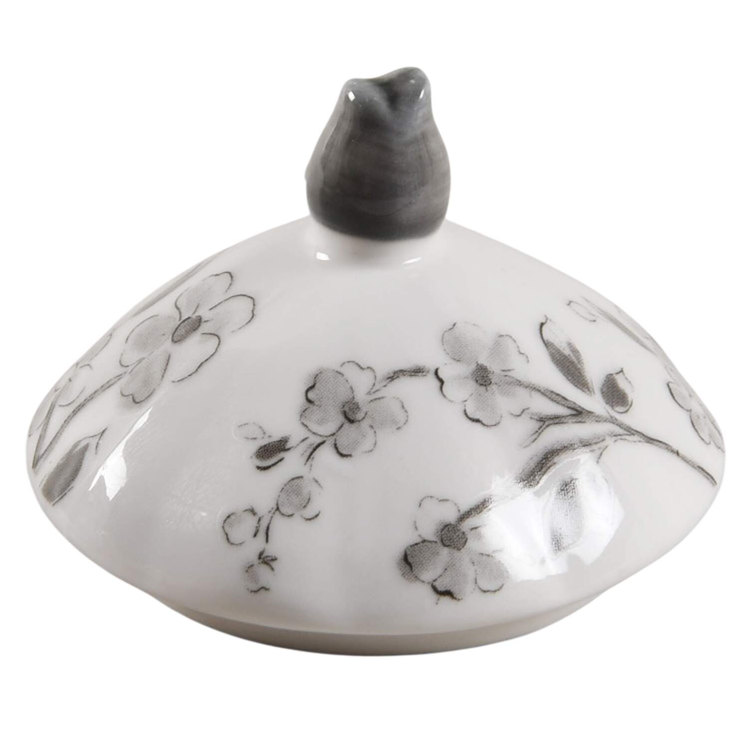 Botanical Birds Lid for Sugar Bowl by Grace's Teaware-1