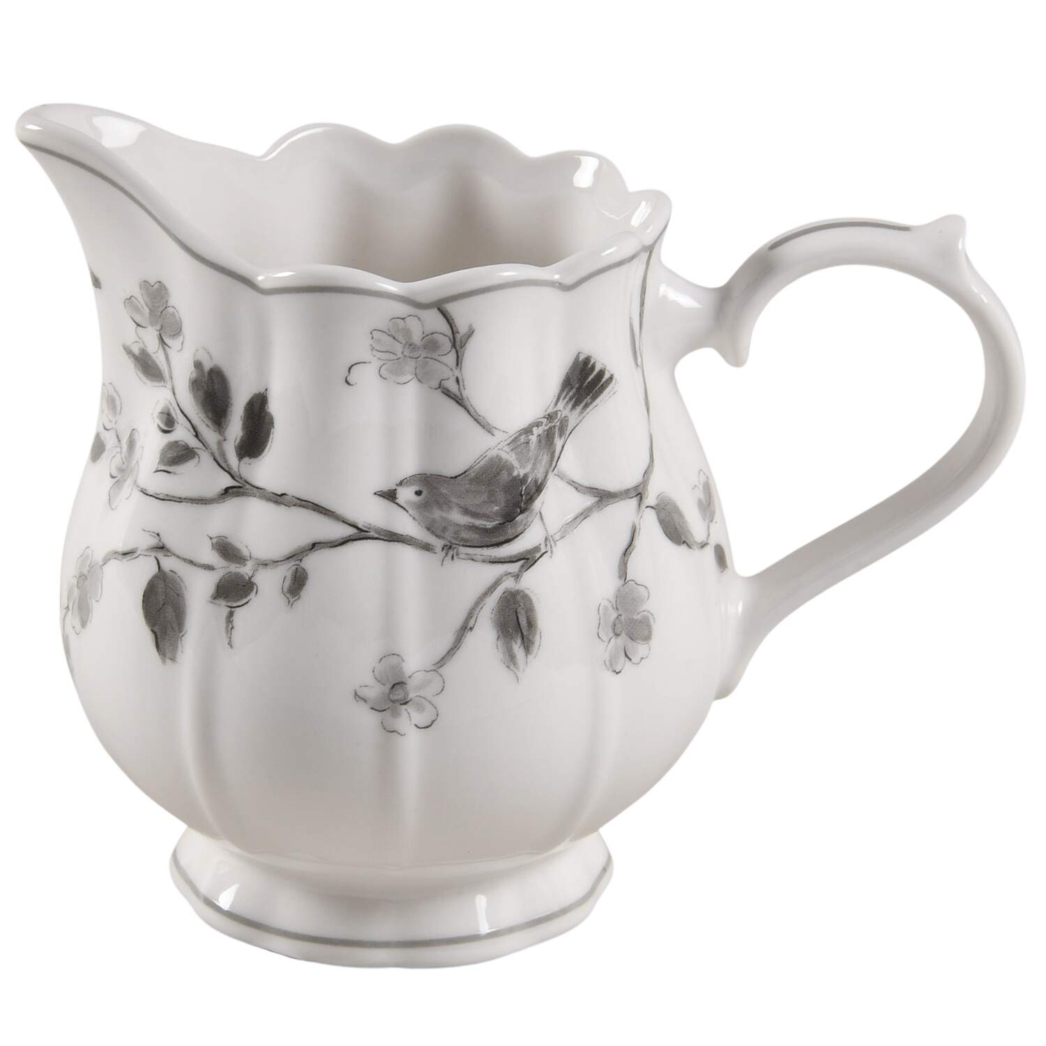 Botanical Birds Creamer by Grace's Teaware-1