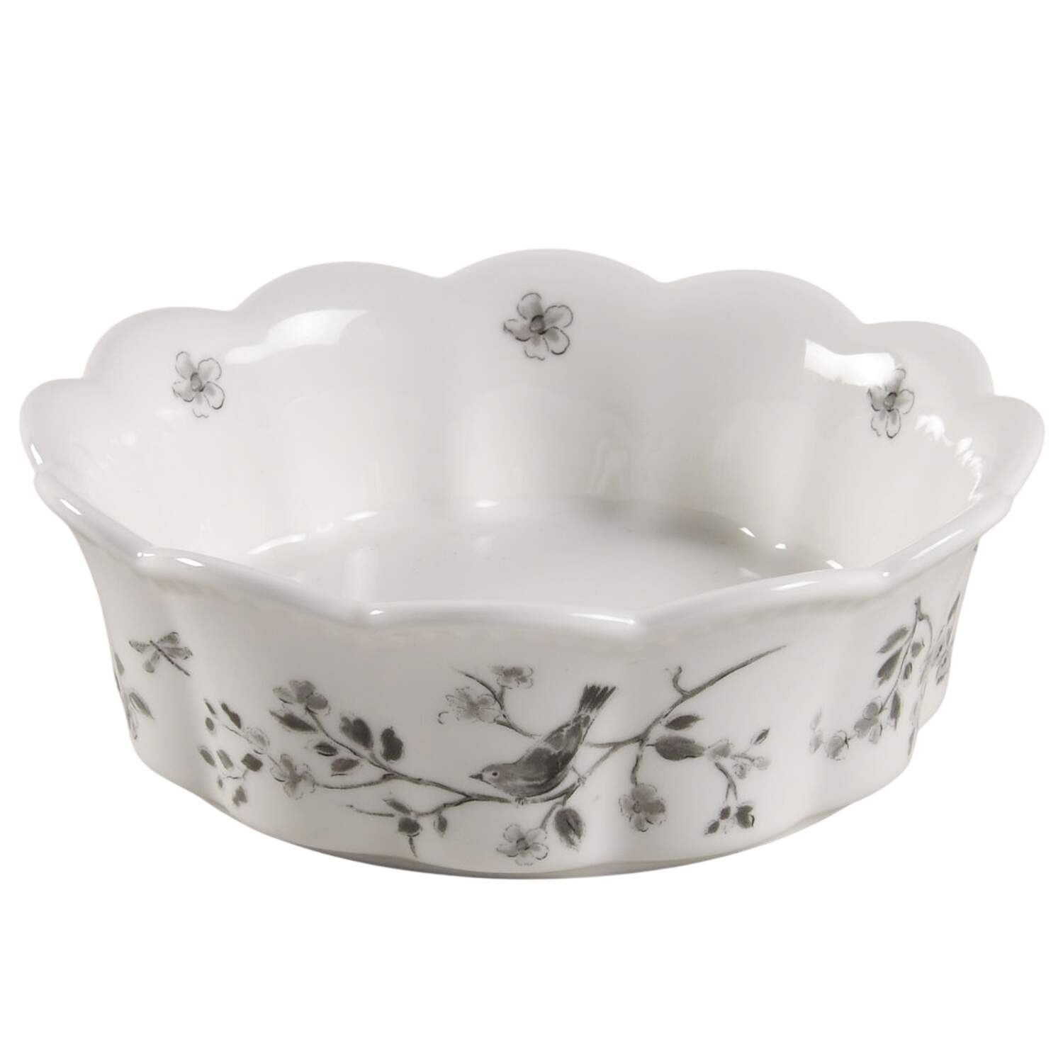 Botanical Birds 6" All Purpose Bowl by Grace's Teaware-1