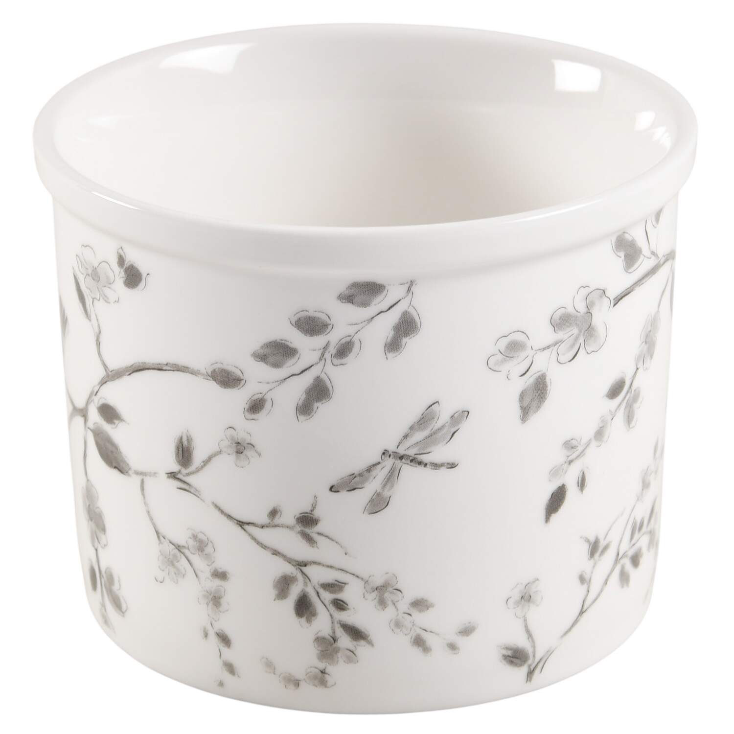 Botanical Birds Butter Crock No Lid by Grace's Teaware-1