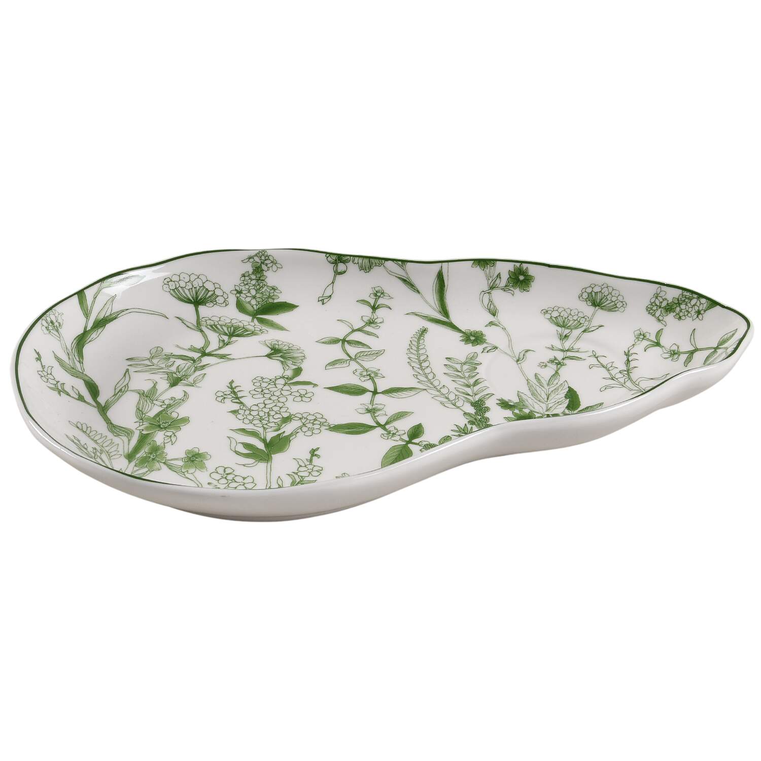 Rococo Green Forest Snack Plate by Grace's Teaware-1