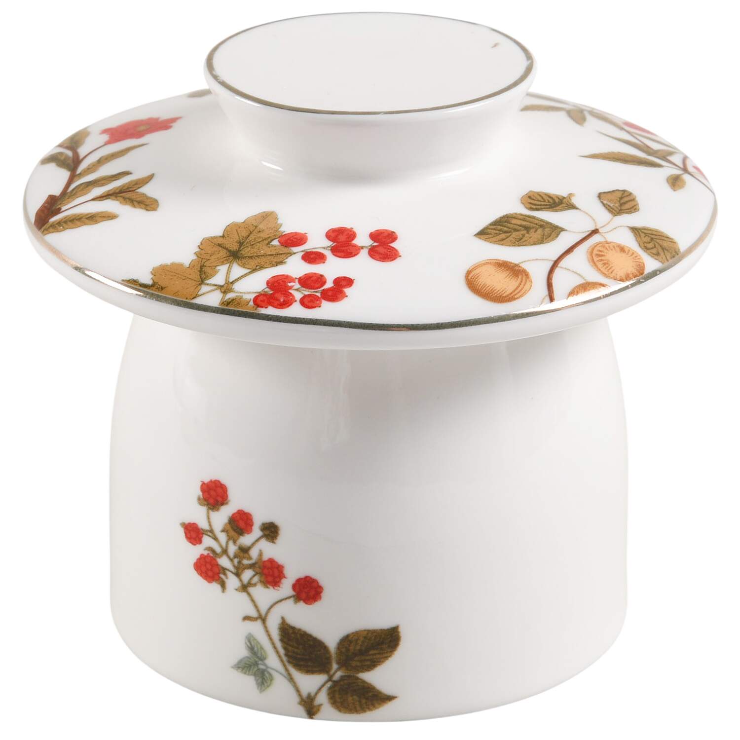 Fall Fruit Toile Lid for Butter Crock by Grace's Teaware-1