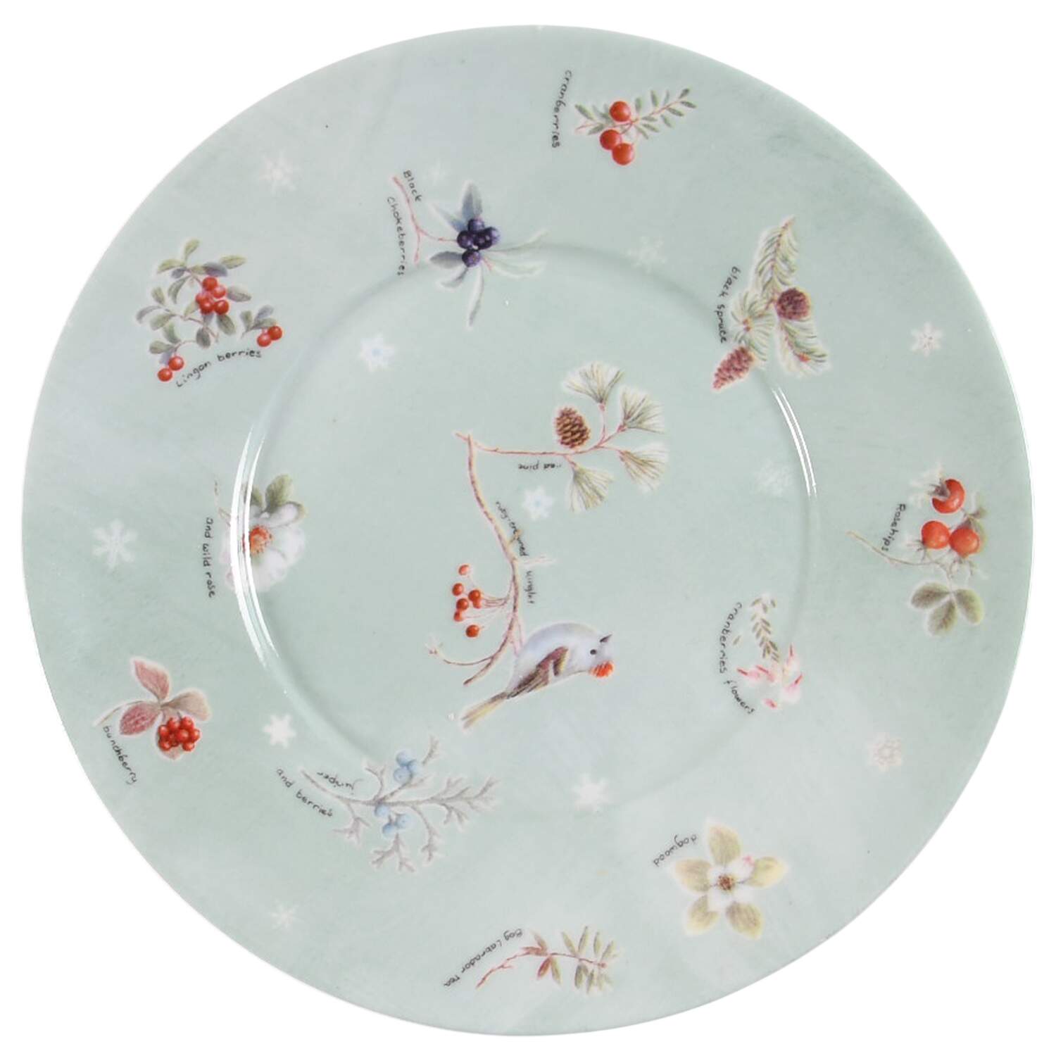 Winter Cardinal Saucer by Grace's Teaware-1