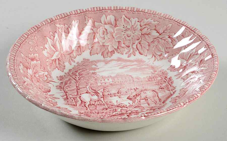 England's Heritage Pink Fruit/Dessert (Sauce) Bowl by H Aynsley & Co-1