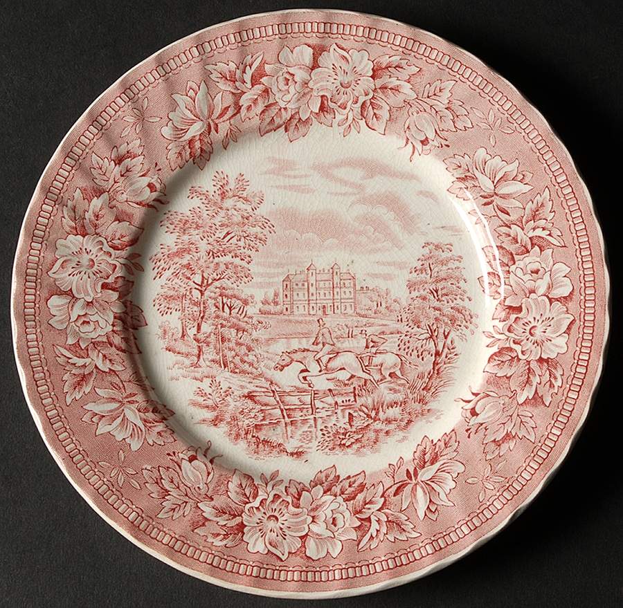 England's Heritage Pink Bread & Butter Plate by H Aynsley & Co-1