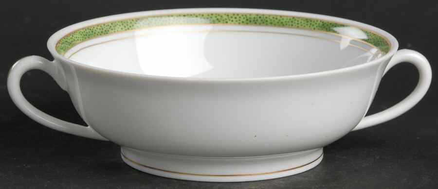 Air De Paris Vert Footed Cream Soup Bowl by Haviland-1
