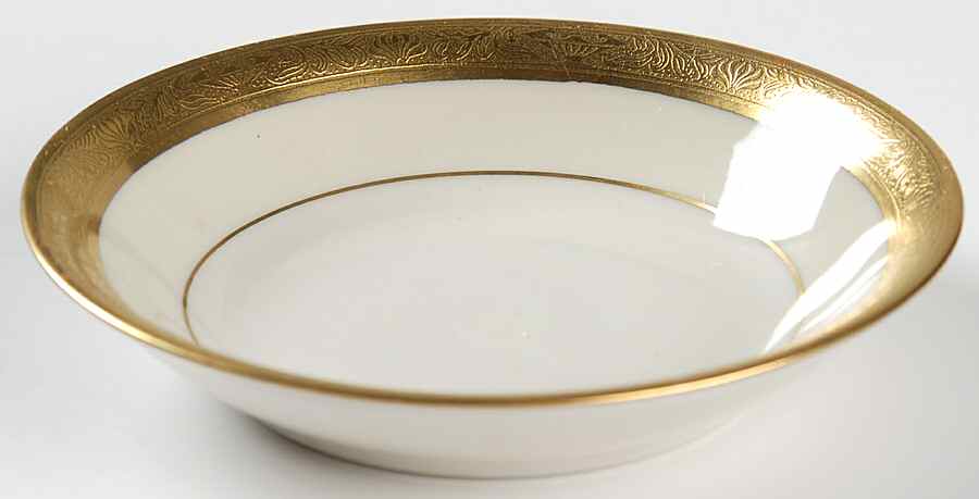 Aladdin (Gold Encrusted) Fruit/Dessert (Sauce) Bowl by Haviland-1