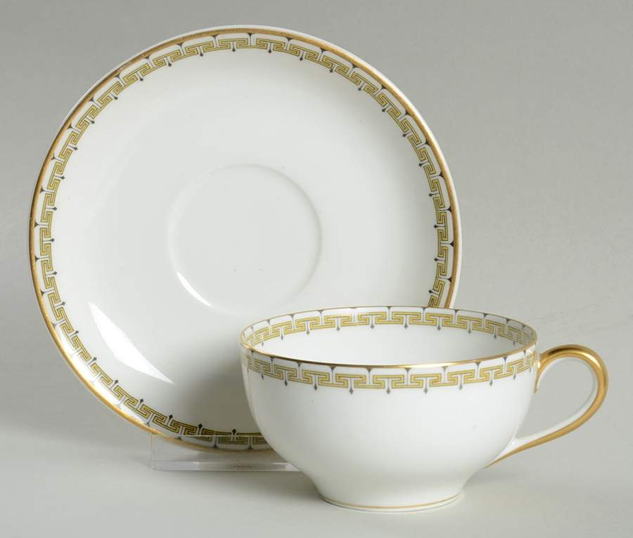 Albany Flat Cup & Saucer Set by Haviland-1