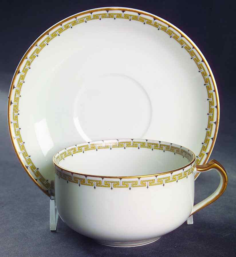 Albany Flat Cup & Saucer Set by Haviland-1
