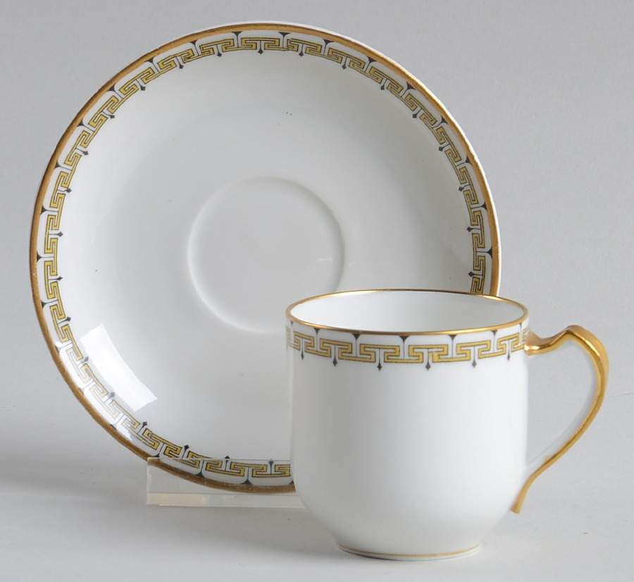 Albany Flat Demitasse Cup & Saucer Set by Haviland-1