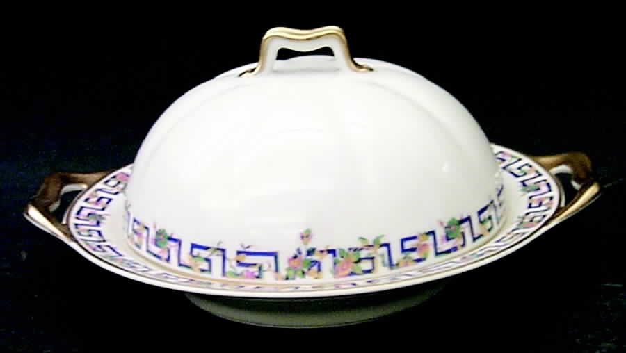 Algonquin Round Covered Butter by Haviland-1