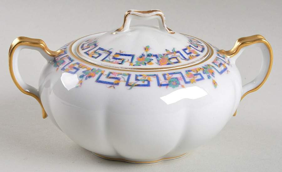 Algonquin Sugar Bowl & Lid by Haviland-1