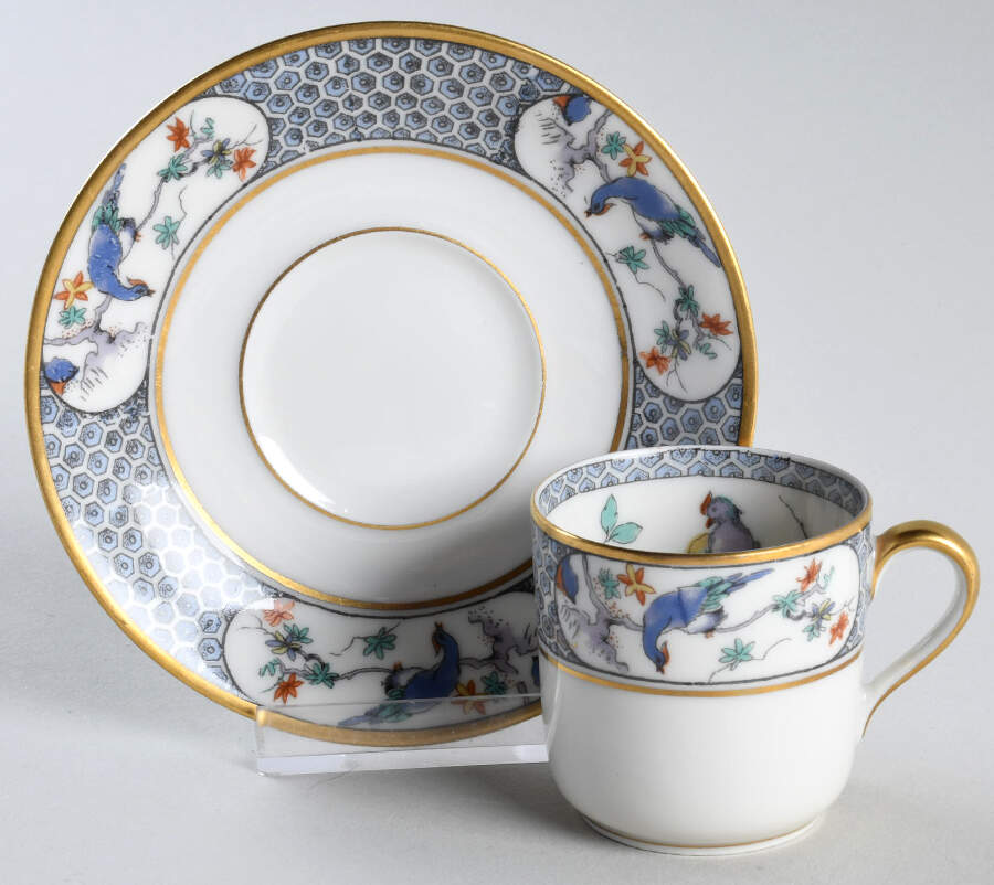 Ambazar Flat Demitasse Cup & Saucer Set by Haviland-1