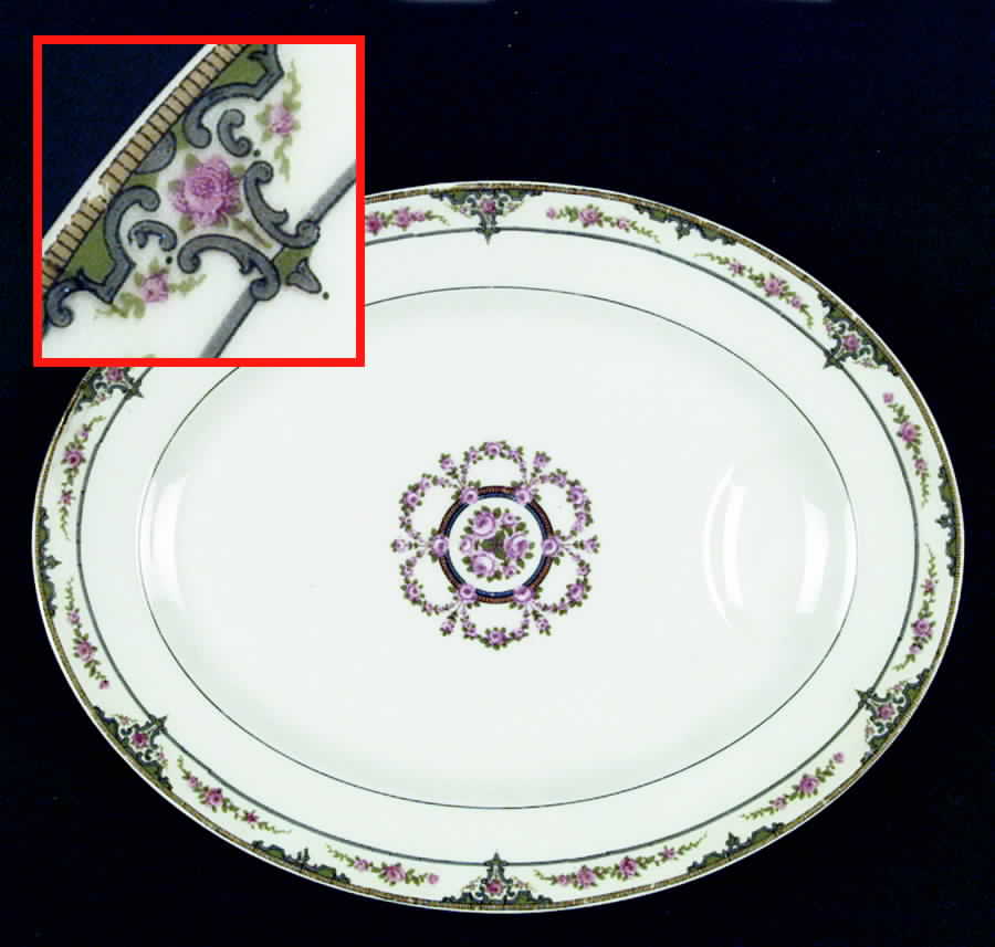 Amiens 11" Oval Serving Platter by Haviland-1