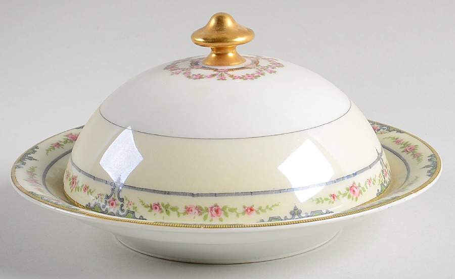 Amiens Round Covered Butter by Haviland-1