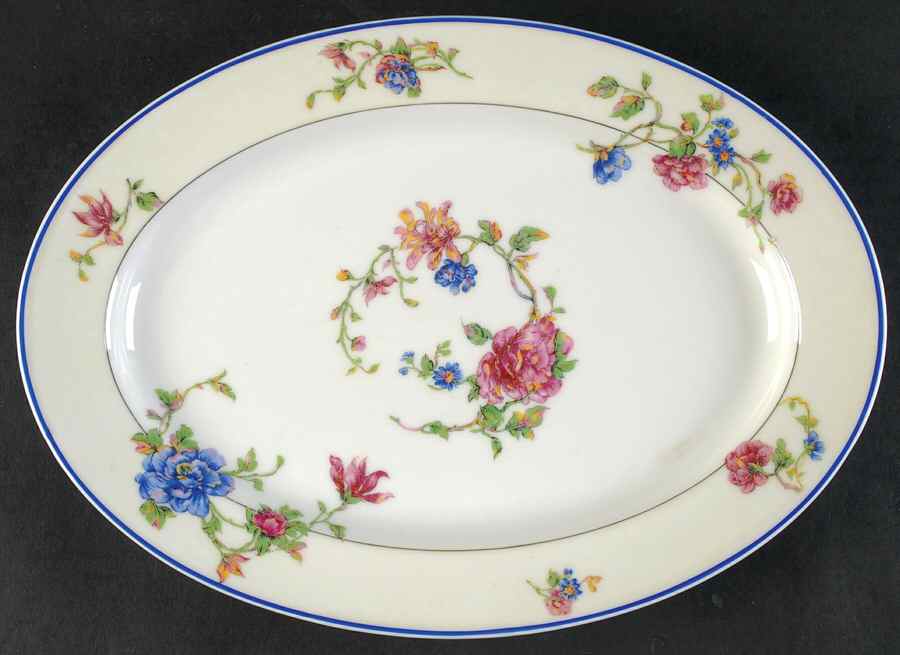 Angelo 11" Oval Serving Platter by Haviland-1