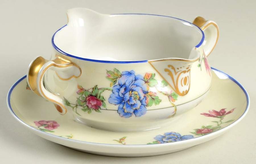 Angelo Gravy Boat with Attached Underplate by Haviland-1