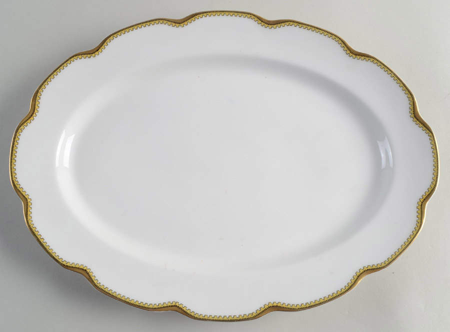 Anjou 13" Oval Serving Platter by Haviland-1