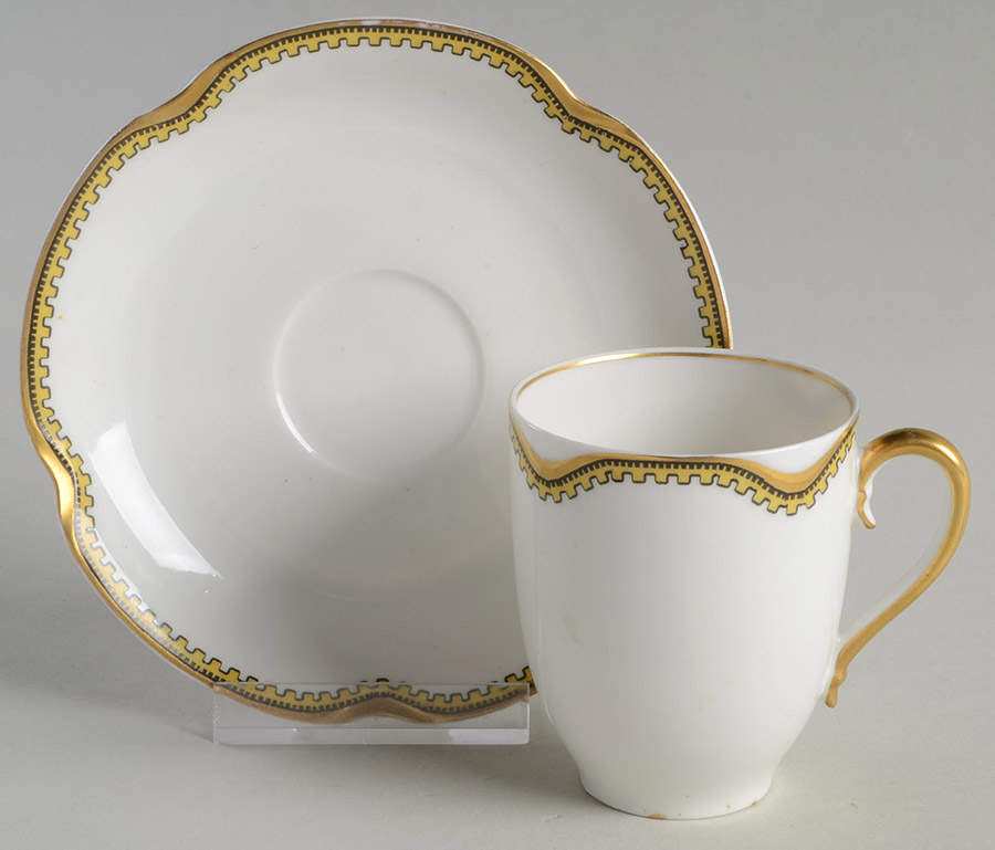 Anjou Flat Demitasse Cup & Saucer Set by Haviland-1