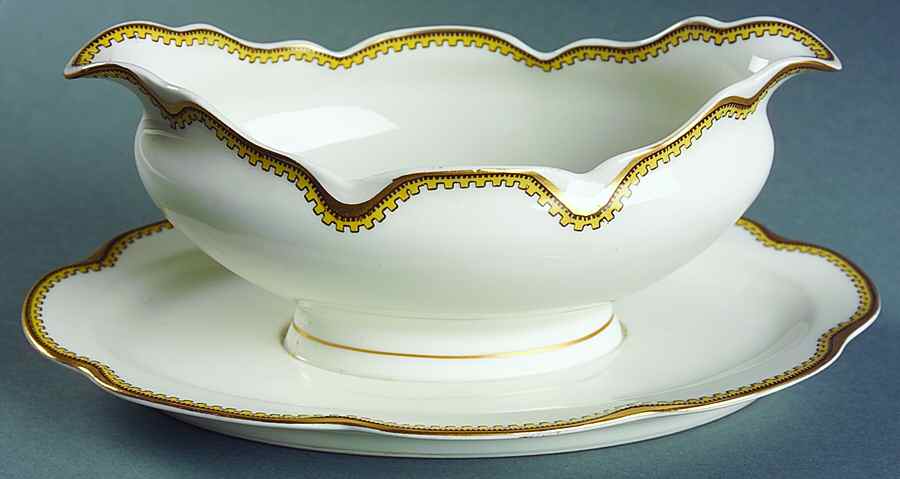 Anjou Gravy Boat with Attached Underplate by Haviland-1