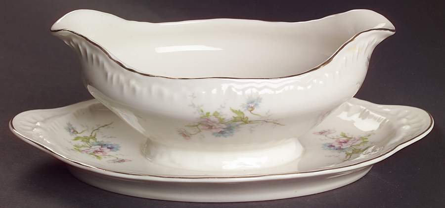 Annette Gravy Boat with Attached Underplate by Haviland-1