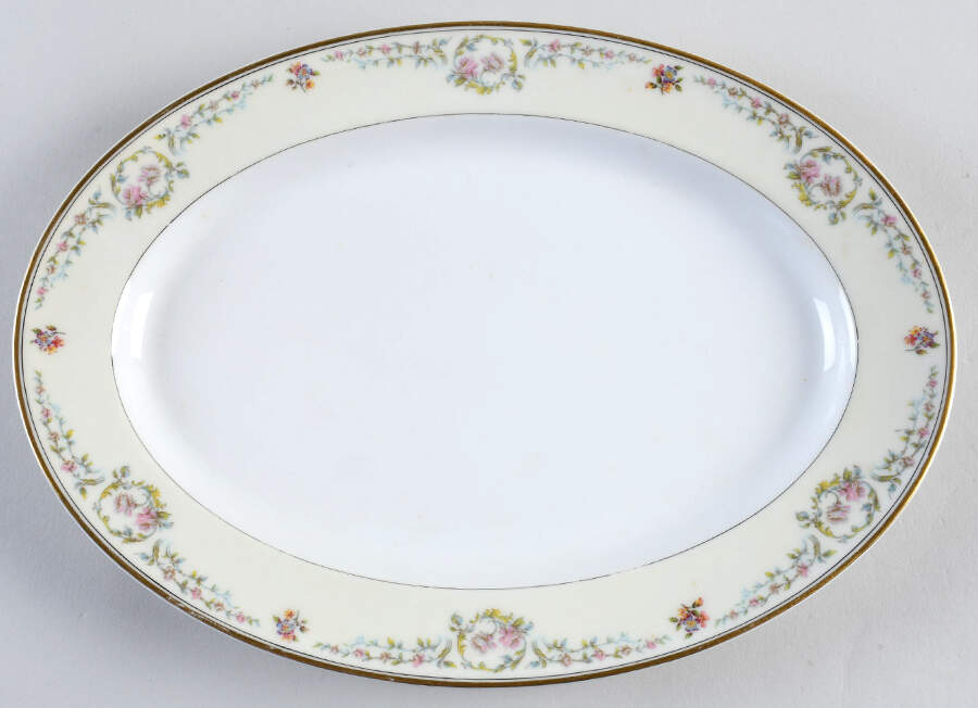 Antoinette 11" Oval Serving Platter by Haviland-1